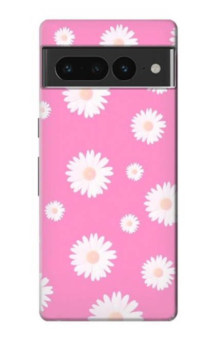 S3500 ピンクの花柄 Pink Floral Pattern Google Pixel 7 Pro バックケース、フリップケース・カバー