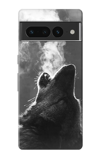 S3505 オオカミ Wolf Howling Google Pixel 7 Pro バックケース、フリップケース・カバー