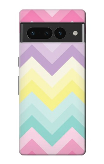 S3514 虹色ジグザグ Rainbow Zigzag Google Pixel 7 Pro バックケース、フリップケース・カバー