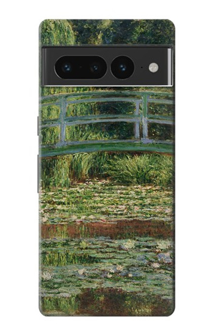 S3674 クロードモネ歩道橋とスイレンプール Claude Monet Footbridge and Water Lily Pool Google Pixel 7 Pro バックケース、フリップケース・カバー