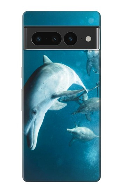 S3878 イルカ Dolphin Google Pixel 7 Pro バックケース、フリップケース・カバー