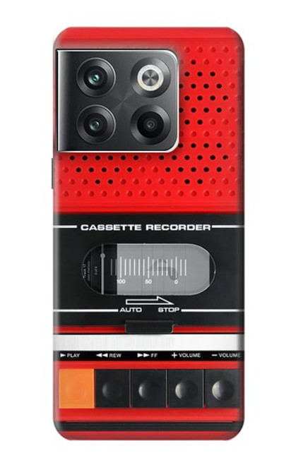 S3204 レッドカセットレコーダーグラフィック Red Cassette Recorder Graphic OnePlus Ace Pro バックケース、フリップケース・カバー