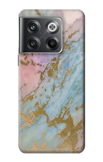 S3717 ローズゴールドブルーパステル大理石グラフィックプリント Rose Gold Blue Pastel Marble Graphic Printed OnePlus Ace Pro バックケース、フリップケース・カバー