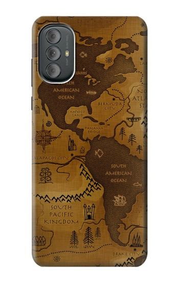 S2861 アンティークの世界地図 Antique World Map Motorola Moto G Power 2022, G Play 2023 バックケース、フリップケース・カバー