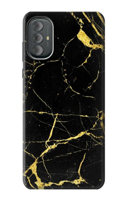 S2896 ゴールドマーブルグラフィックプリント Gold Marble Graphic Printed Motorola Moto G Power 2022, G Play 2023 バックケース、フリップケース・カバー