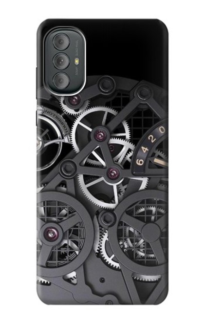S3176 時計の中 Inside Watch Black Motorola Moto G Power 2022, G Play 2023 バックケース、フリップケース・カバー