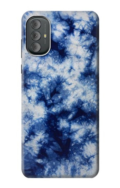 S3439 インディゴタイダイ Fabric Indigo Tie Dye Motorola Moto G Power 2022, G Play 2023 バックケース、フリップケース・カバー