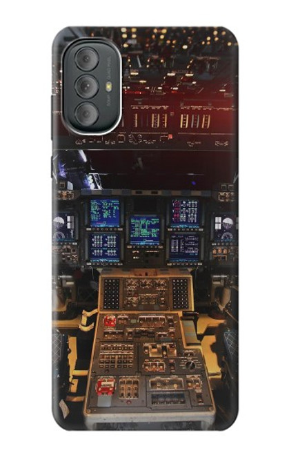 S3836 飛行機のコックピット Airplane Cockpit Motorola Moto G Power 2022, G Play 2023 バックケース、フリップケース・カバー