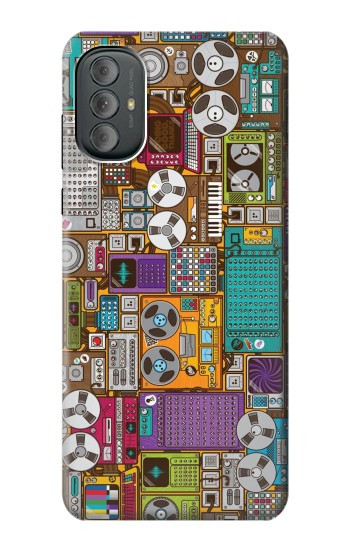 S3879 レトロな音楽の落書き Retro Music Doodle Motorola Moto G Power 2022, G Play 2023 バックケース、フリップケース・カバー