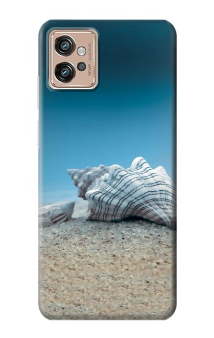 S3213 海 海の貝殻 Sea Shells Under the Sea Motorola Moto G32 バックケース、フリップケース・カバー