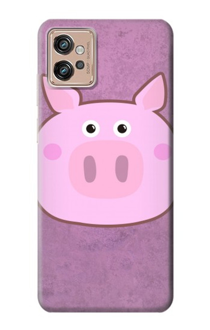 S3269 豚の漫画 Pig Cartoon Motorola Moto G32 バックケース、フリップケース・カバー