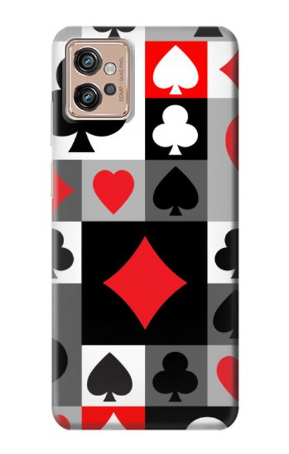 S3463 ポーカーカード Poker Card Suit Motorola Moto G32 バックケース、フリップケース・カバー