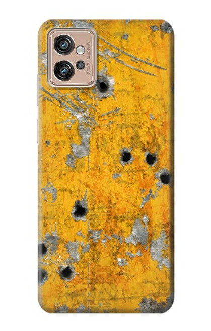 S3528 弾 黄色の金属 Bullet Rusting Yellow Metal Motorola Moto G32 バックケース、フリップケース・カバー