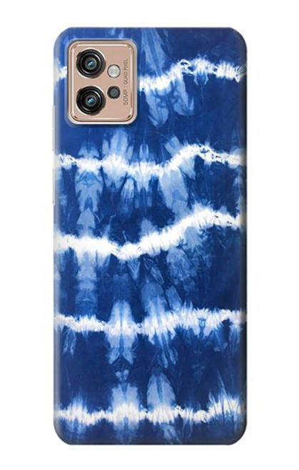 S3671 ブルータイダイ Blue Tie Dye Motorola Moto G32 バックケース、フリップケース・カバー