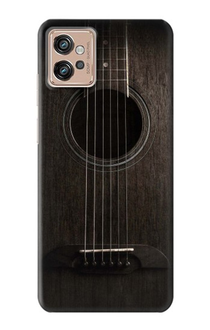 S3834 ブラックギター Old Woods Black Guitar Motorola Moto G32 バックケース、フリップケース・カバー