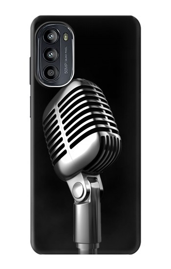 S1672 レトロ マイク ジャズ音楽 Retro Microphone Jazz Music Motorola Moto G52, G82 5G バックケース、フリップケース・カバー