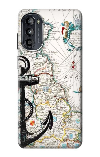 S1962 海図 Nautical Chart Motorola Moto G52, G82 5G バックケース、フリップケース・カバー