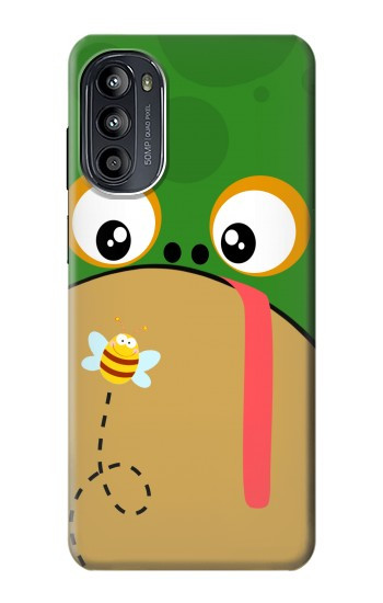 S2765 かわいいカエル ハチ 漫画 Frog Bee Cute Cartoon Motorola Moto G52, G82 5G バックケース、フリップケース・カバー