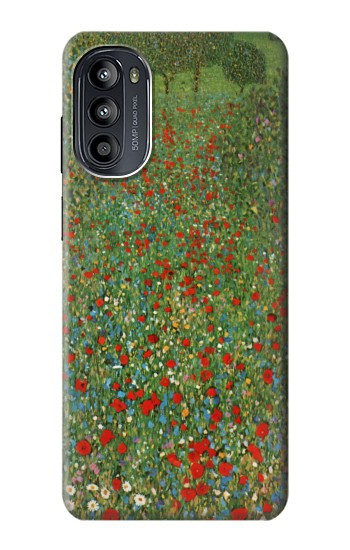 S2872 グスタフ・クリムト けしの野 Gustav Klimt Poppy Field Motorola Moto G52, G82 5G バックケース、フリップケース・カバー
