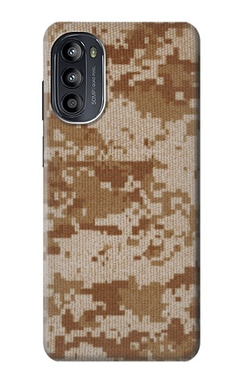 S2939 砂漠デジタル迷彩 Desert Digital Camo Camouflage Motorola Moto G52, G82 5G バックケース、フリップケース・カバー