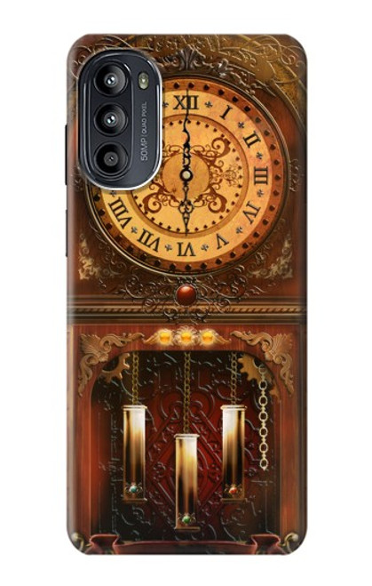 S3174 大きな古時計 Grandfather Clock Motorola Moto G52, G82 5G バックケース、フリップケース・カバー
