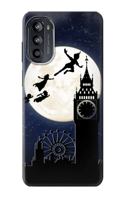 S3249 ピーター・パン Peter Pan Fly Full Moon Night Motorola Moto G52, G82 5G バックケース、フリップケース・カバー