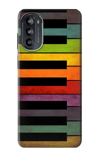 S3451 カラフルなピアノ Colorful Piano Motorola Moto G52, G82 5G バックケース、フリップケース・カバー