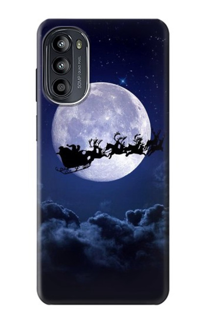 S3508 クリスマスサンタ Xmas Santa Moon Motorola Moto G52, G82 5G バックケース、フリップケース・カバー