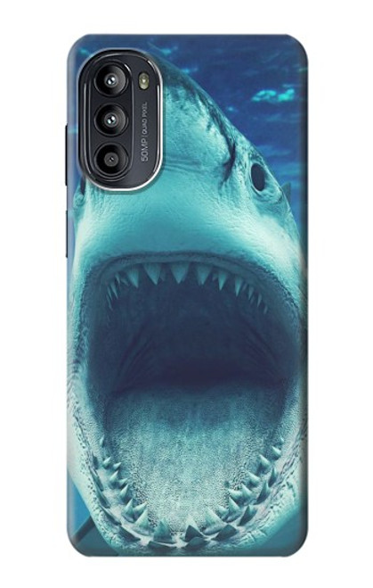 S3548 イタチザメ Tiger Shark Motorola Moto G52, G82 5G バックケース、フリップケース・カバー