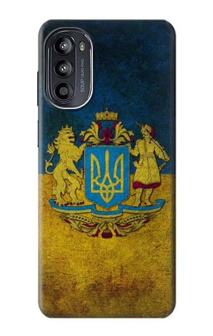 S3858 ウクライナ ヴィンテージ旗 Ukraine Vintage Flag Motorola Moto G52, G82 5G バックケース、フリップケース・カバー