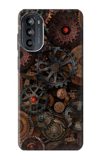 S3884 スチーム パンクな機械の歯車 Steampunk Mechanical Gears Motorola Moto G52, G82 5G バックケース、フリップケース・カバー