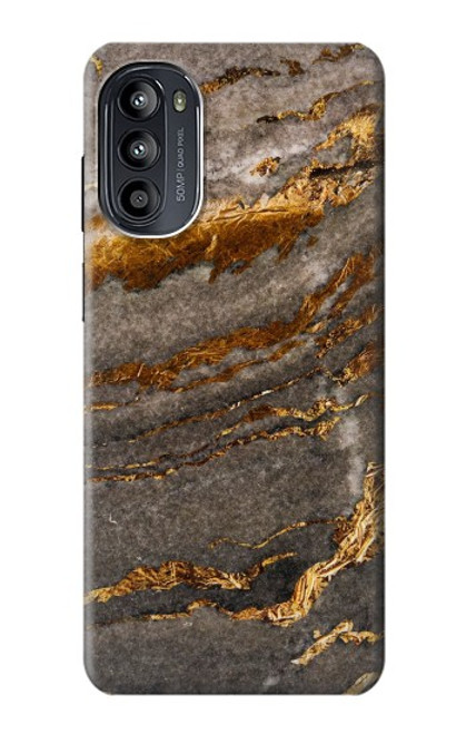 S3886 灰色の大理石の岩 Gray Marble Rock Motorola Moto G52, G82 5G バックケース、フリップケース・カバー