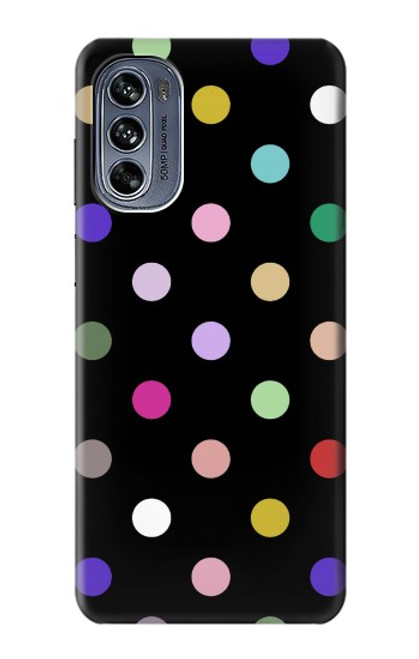 S3532 カラフルな水玉 Colorful Polka Dot Motorola Moto G62 5G バックケース、フリップケース・カバー