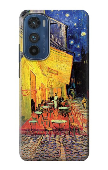 S0929 夜のカフェテラス フィンセント・ファン・ゴッホ Van Gogh Cafe Terrace Motorola Edge 30 バックケース、フリップケース・カバー