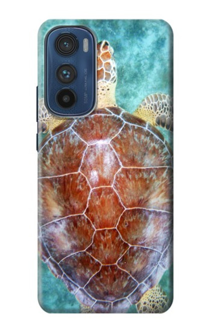 S1424 ウミガメ Sea Turtle Motorola Edge 30 バックケース、フリップケース・カバー