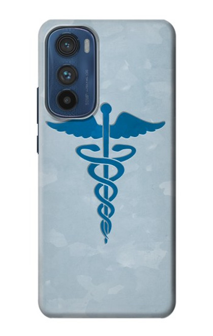S2815 カドゥケウスの杖 医療シンボル Medical Symbol Motorola Edge 30 バックケース、フリップケース・カバー