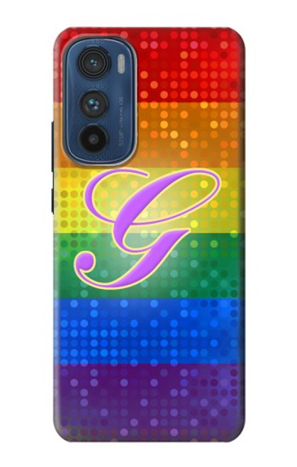 S2899 レインボーLGBTゲイプライド旗 Rainbow LGBT Gay Pride Flag Motorola Edge 30 バックケース、フリップケース・カバー