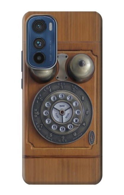 S3146 アンティークウォールレトロ電話 Antique Wall Retro Dial Phone Motorola Edge 30 バックケース、フリップケース・カバー