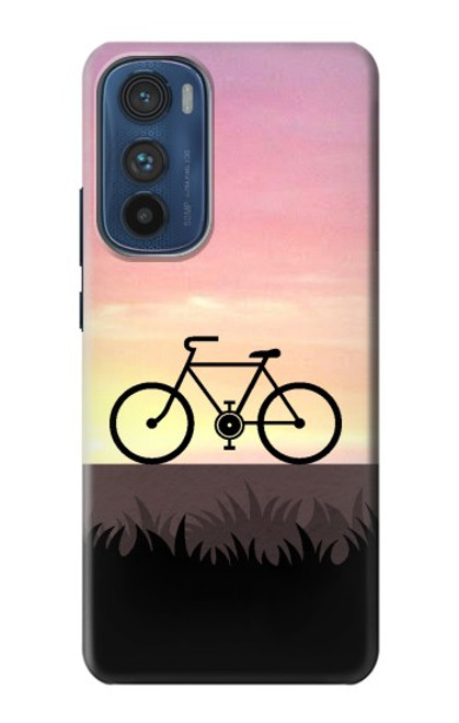 S3252 自転車 日没 Bicycle Sunset Motorola Edge 30 バックケース、フリップケース・カバー
