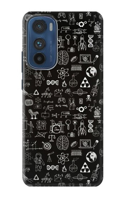 S3426 科学黒板 Blackboard Science Motorola Edge 30 バックケース、フリップケース・カバー