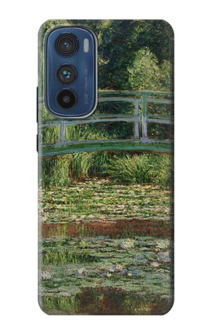 S3674 クロードモネ歩道橋とスイレンプール Claude Monet Footbridge and Water Lily Pool Motorola Edge 30 バックケース、フリップケース・カバー