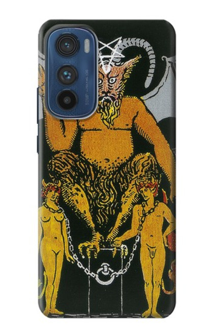 S3740 タロットカード悪魔 Tarot Card The Devil Motorola Edge 30 バックケース、フリップケース・カバー