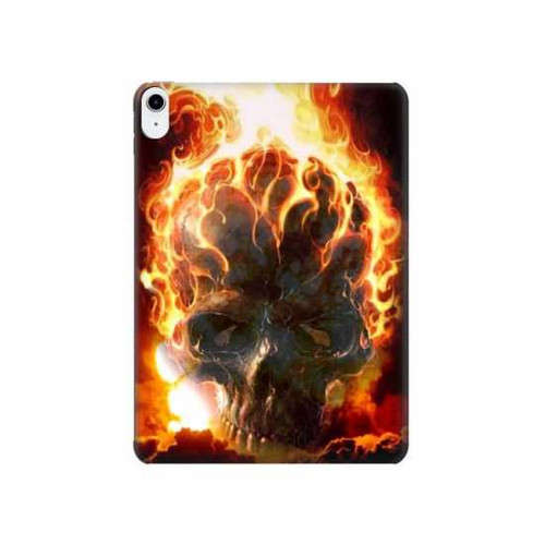 S0863 地獄火スカル Hell Fire Skull iPad 10.9 (2022) タブレットケース