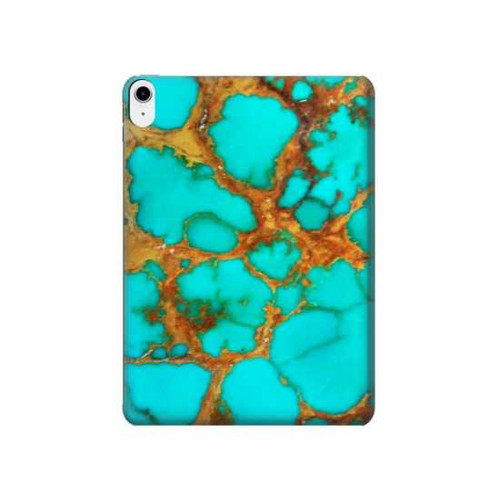 S2688 アクアターコイズ宝石グラフィックプリント Aqua Copper Turquoise Gemstone Graphic Printed iPad 10.9 (2022) タブレットケース