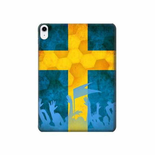 S2990 スウェーデンサッカー Sweden Football Soccer Flag iPad 10.9 (2022) タブレットケース