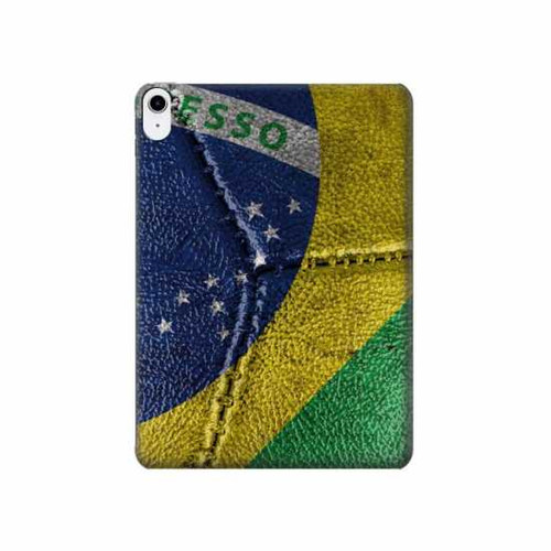 S3297 ブラジルの旗ビンテージフットボールのグラフィック Brazil Flag Vintage Football Graphic iPad 10.9 (2022) タブレットケース