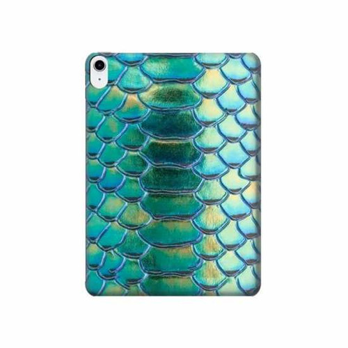 S3414 緑のヘビの鱗 グラフィックプリント Green Snake Scale Graphic Print iPad 10.9 (2022) タブレットケース