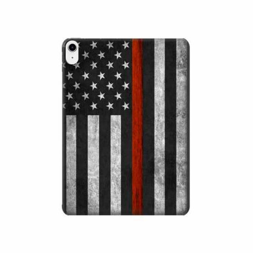 S3472 消防士細い赤線旗 Firefighter Thin Red Line Flag iPad 10.9 (2022) タブレットケース