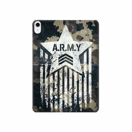 S3666 陸軍迷彩迷彩 Army Camo Camouflage iPad 10.9 (2022) タブレットケース