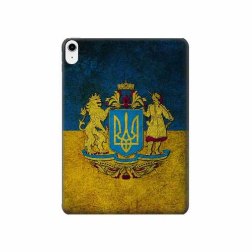 S3858 ウクライナ ヴィンテージ旗 Ukraine Vintage Flag iPad 10.9 (2025,2022) タブレットケース